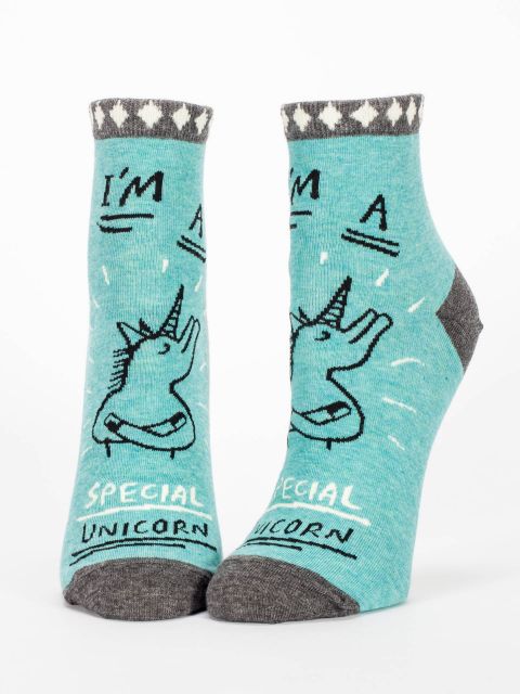 I'M A SPECIAL UNICORN W-ANKLE SOCKS