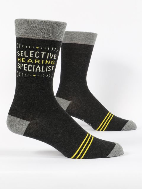 SELECTIVE HEARING M-CREW SOCKS