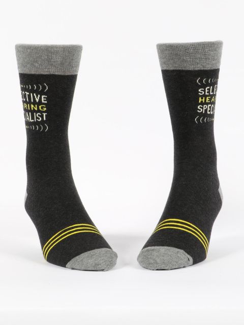 SELECTIVE HEARING M-CREW SOCKS