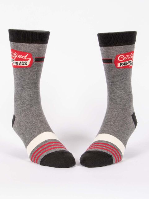 CERTIFIED PAIN IN THE ASS M-CREW SOCKS