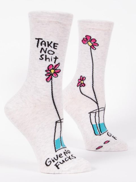 TAKE NO SHIT GIVE NO FUCKS W-CREW SOCKS