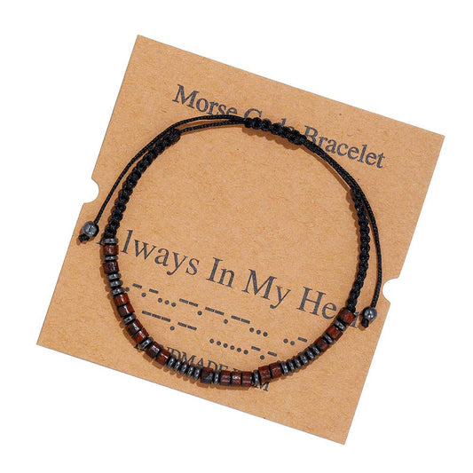 Morse Code Bracelet Adjustable personalized Bracelet Gift