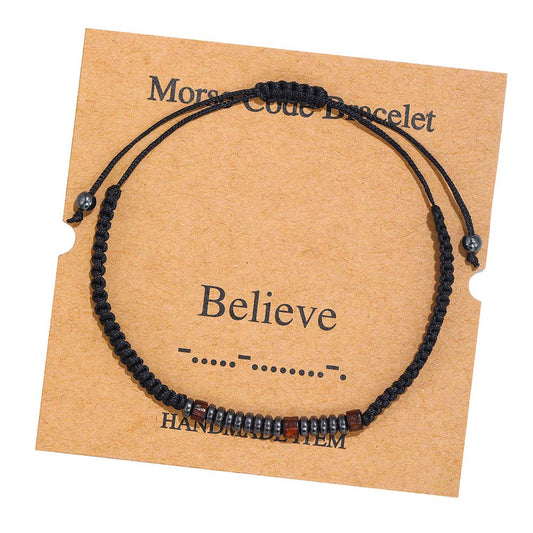 Morse Code Bracelet Adjustable personalized Bracelet Gift