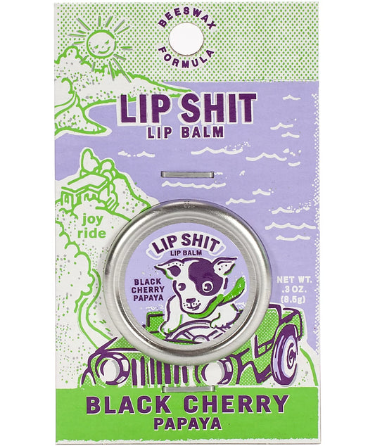 Blue Q Lip Shit Black Cherry Papaya Lip Balm