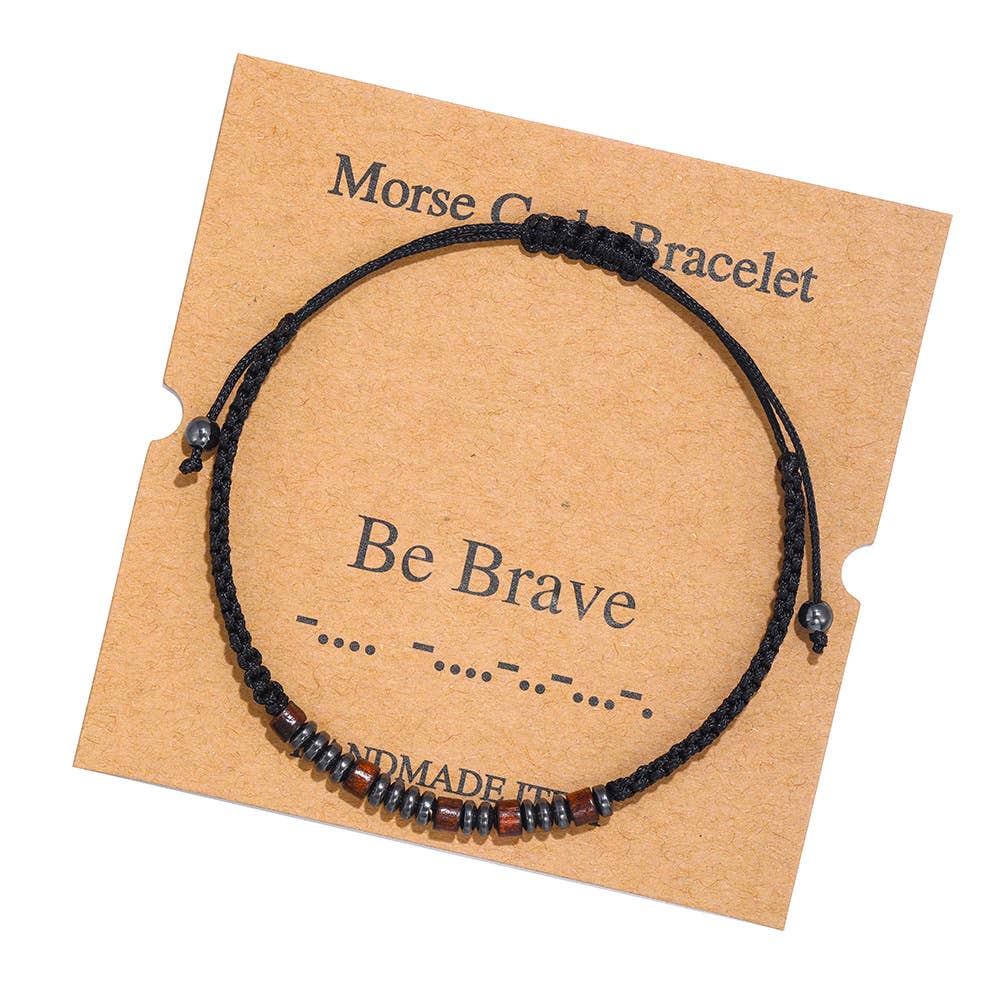 Morse Code Bracelet Adjustable personalized Bracelet Gift