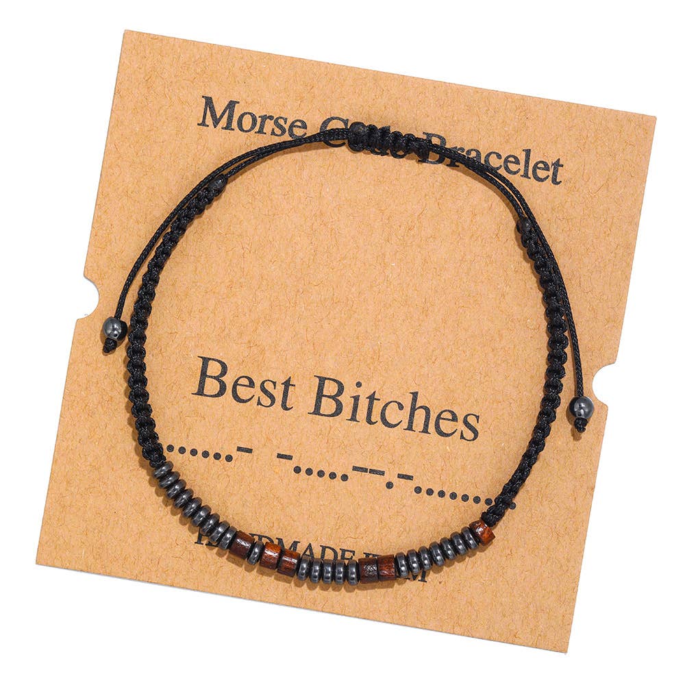 Morse Code Bracelet Adjustable personalized Bracelet Gift